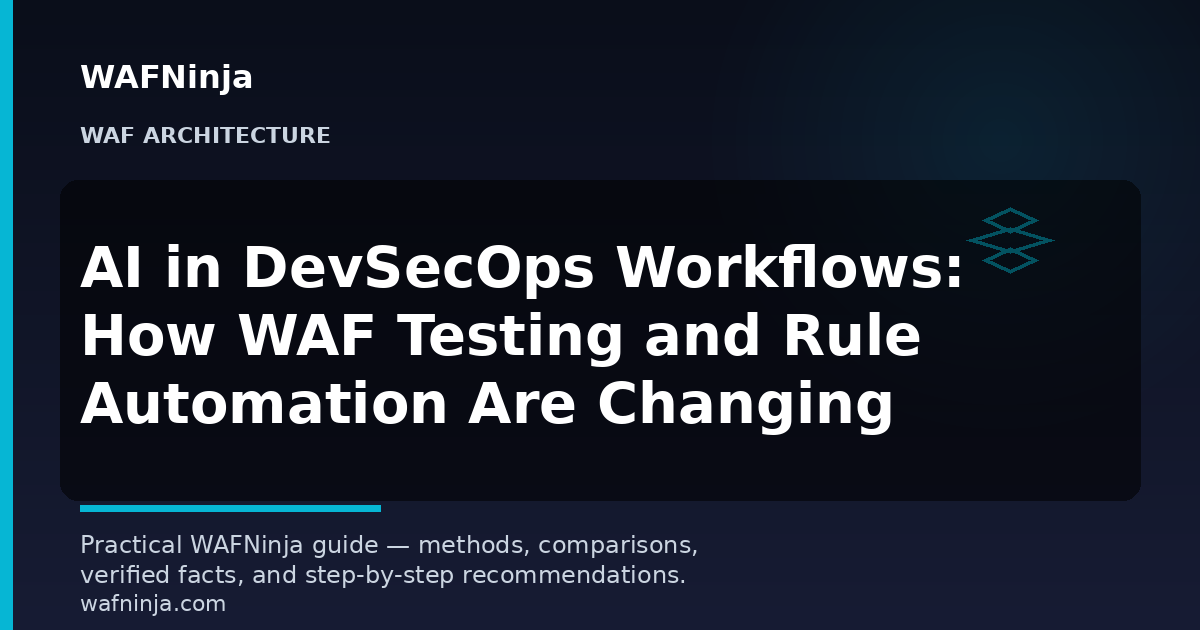 AI in DevSecOps Workflows: How WAF Testing and Rule Automation Are Changing