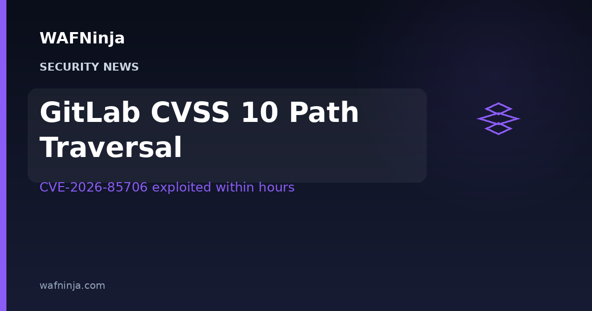 GitLab CVE-2026-85706: CVSS 10 Path Traversal Exploited Within Hours of Disclosure