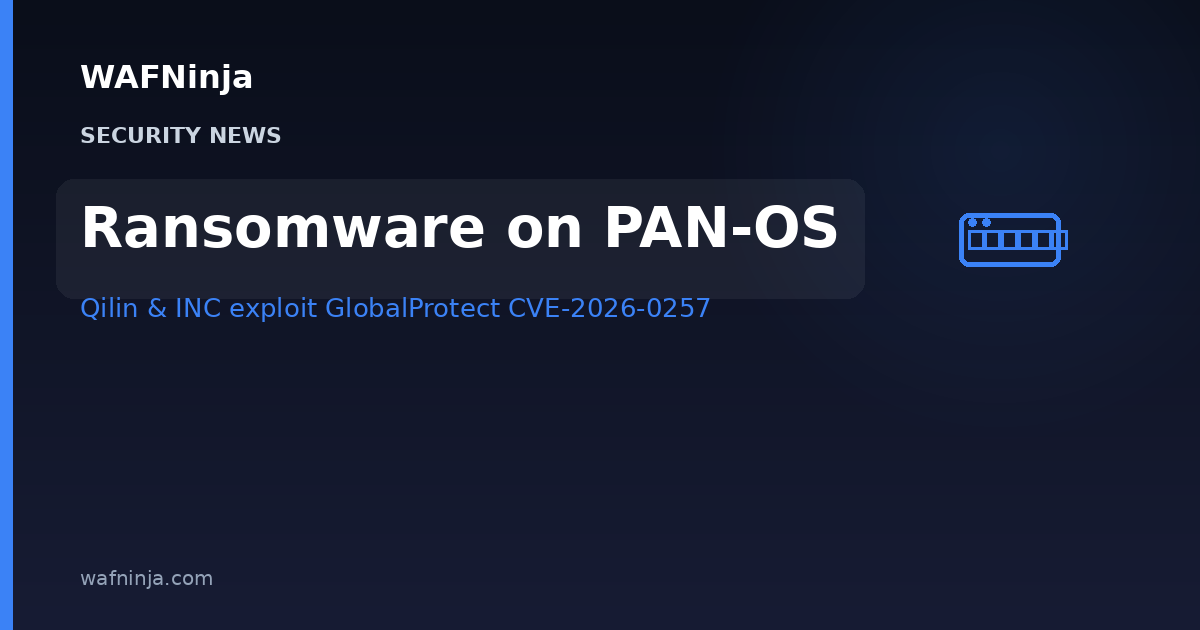 Qilin and INC Ransomware Have Spent Months Inside a Patched Palo Alto GlobalProtect Flaw — Unit 42 Says Attackers Pivot From the VPN Gateway Straight to vCenter and Virtual Disks