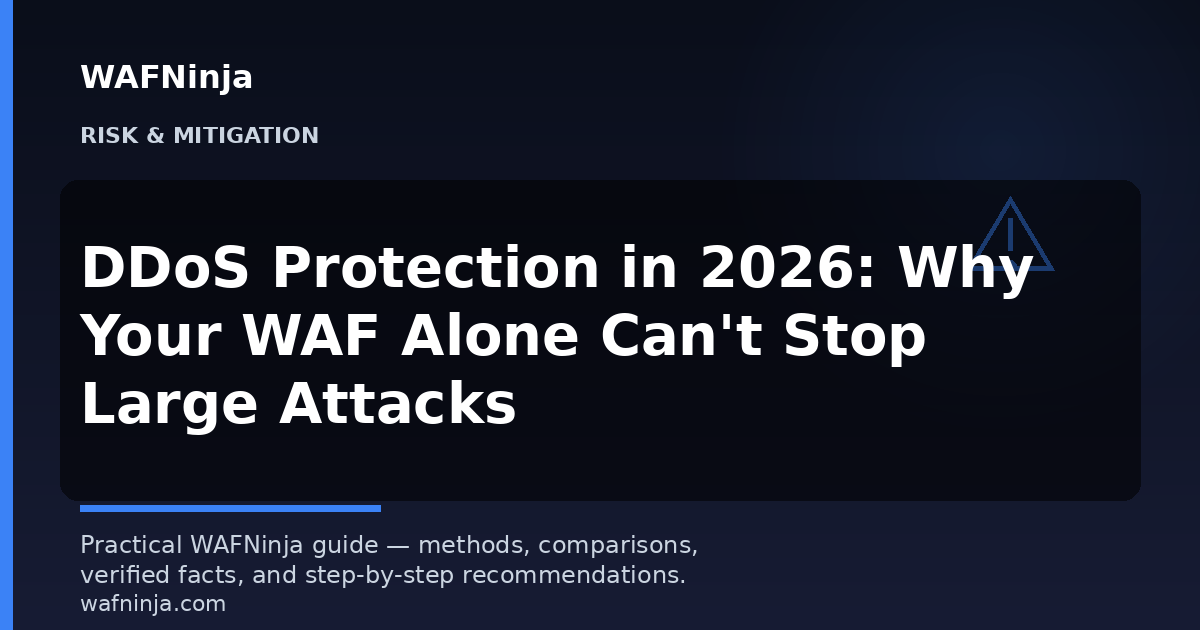 DDoS Protection in 2026: Why Your WAF Alone Can't Stop Large Attacks