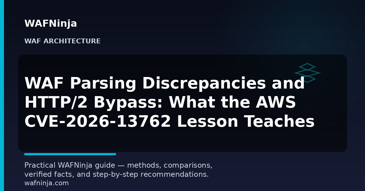 WAF Parsing Discrepancies and HTTP/2 Bypass: What the AWS CVE-2026-13762 Lesson Teaches