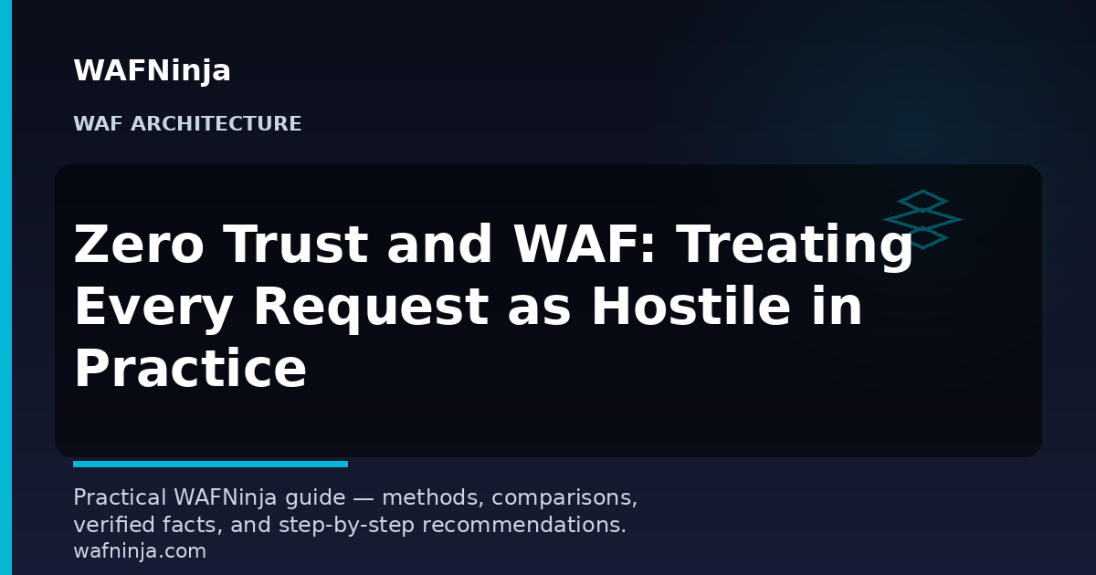 Zero Trust and WAF: Treating Every Request as Hostile in Practice
