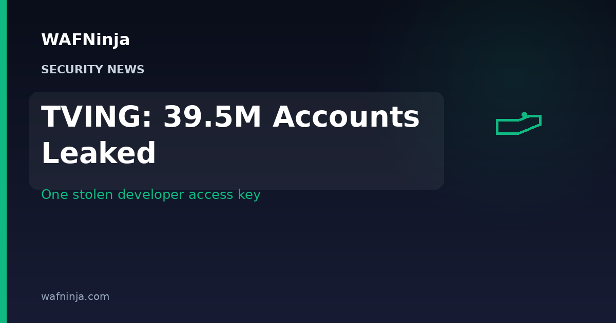 TVING Breach: 39.5 Million Accounts Exposed Through a Single Stolen Developer Access Key