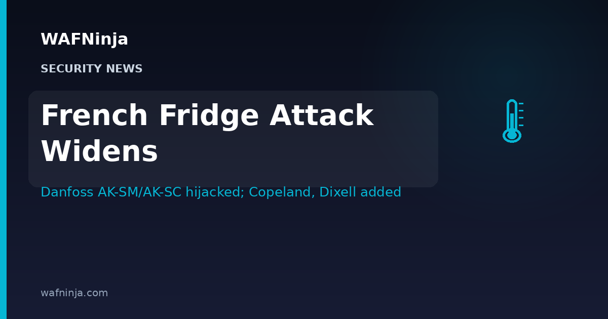 Attackers Heated French Supermarket Fridges to 50°C by Hijacking Danfoss Controllers — ANSSI Now Says Copeland and Dixell Systems Were Hit Too
